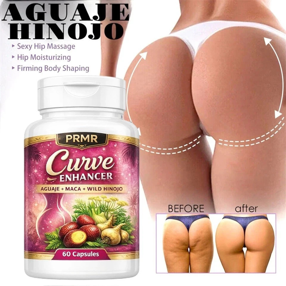 Aguaje + Black Maca + Fenugreek – Natural Glute, Hip & Curve Enhancer – 120 Caps