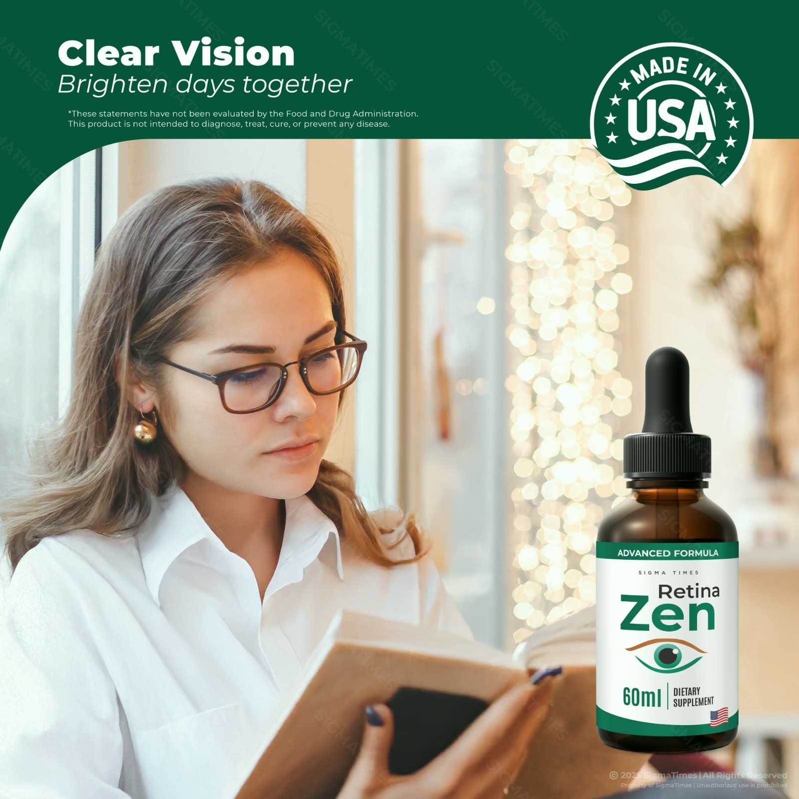 RetinaZen Drops, Retina Zen Oral Liquid Formula for Healthy Eyes (30 servs.)