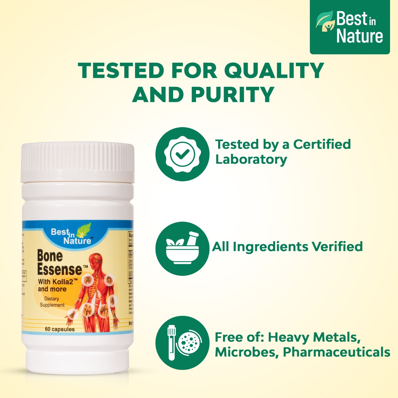 Bone Essense™ with Kolla2® (Type II Collagen) Bone & Joint Health Supplement