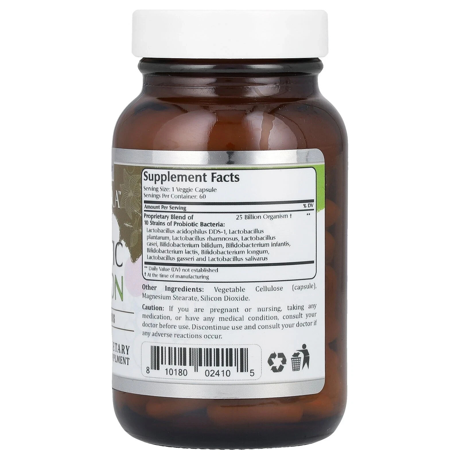 Amazing Nutrition Flora Probiotic Supplement 25 Billion 60 Capsules EXP 02/2026