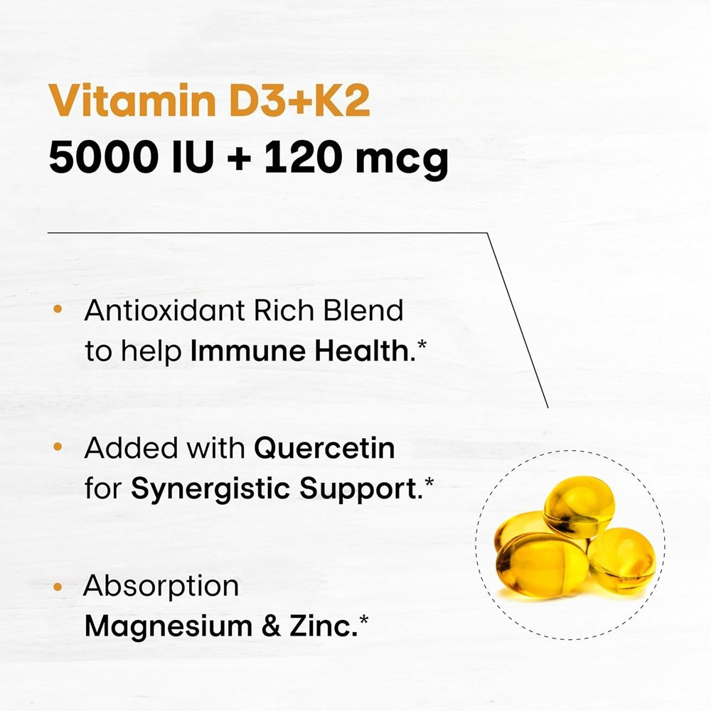Multivitamin D3+K2 Supplement Strengthen Bone Teeth Muscle&Support Immune