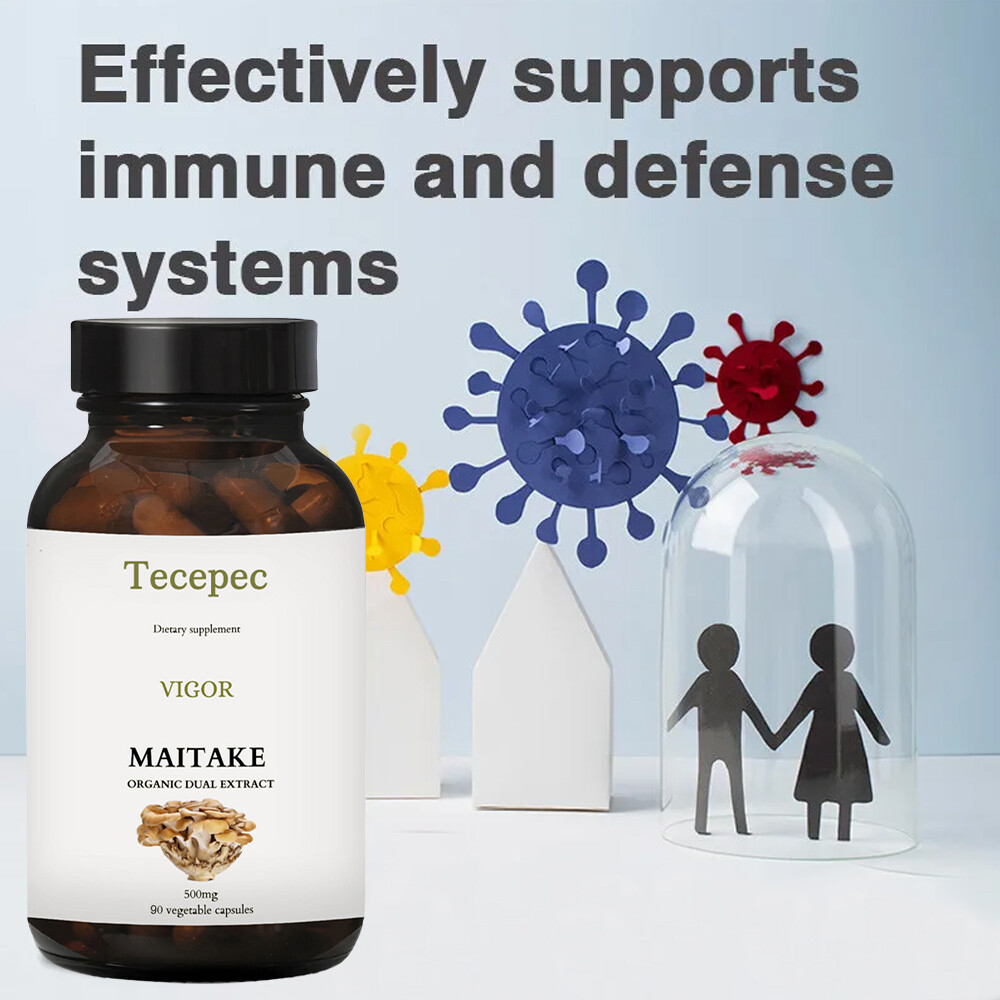 Maitake Mushroom 500mg | Organic Dual Extract | Energy & Immune Support