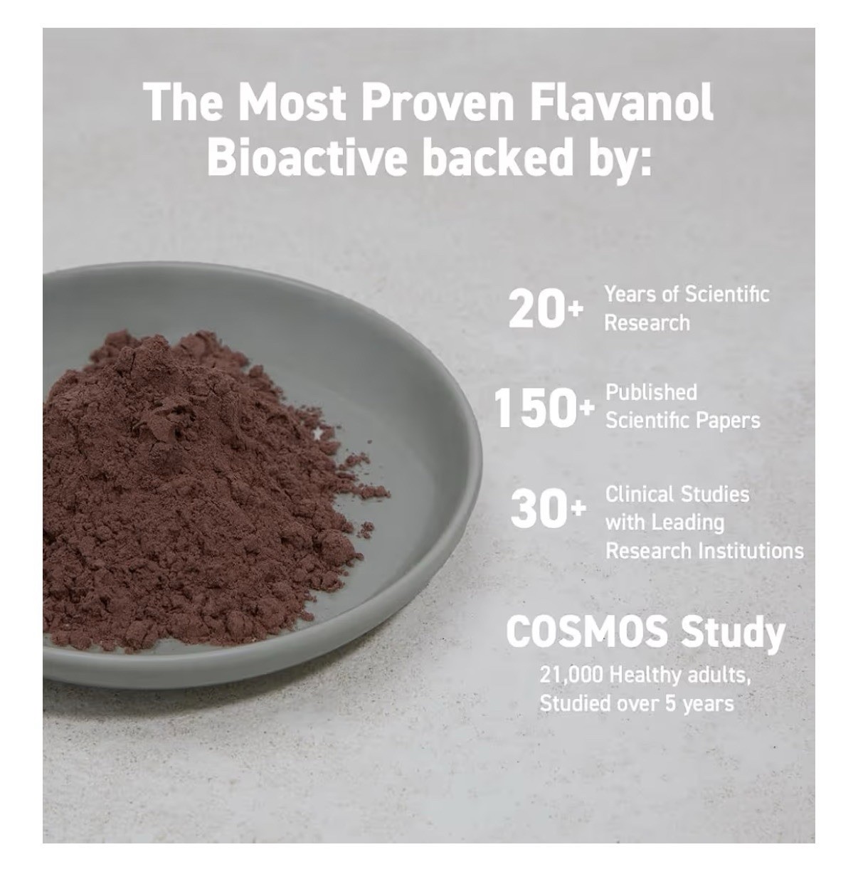 CocoaVia Cocoa Flavanols Powder Cardio Heart Circulation Cognitive Health 30serv
