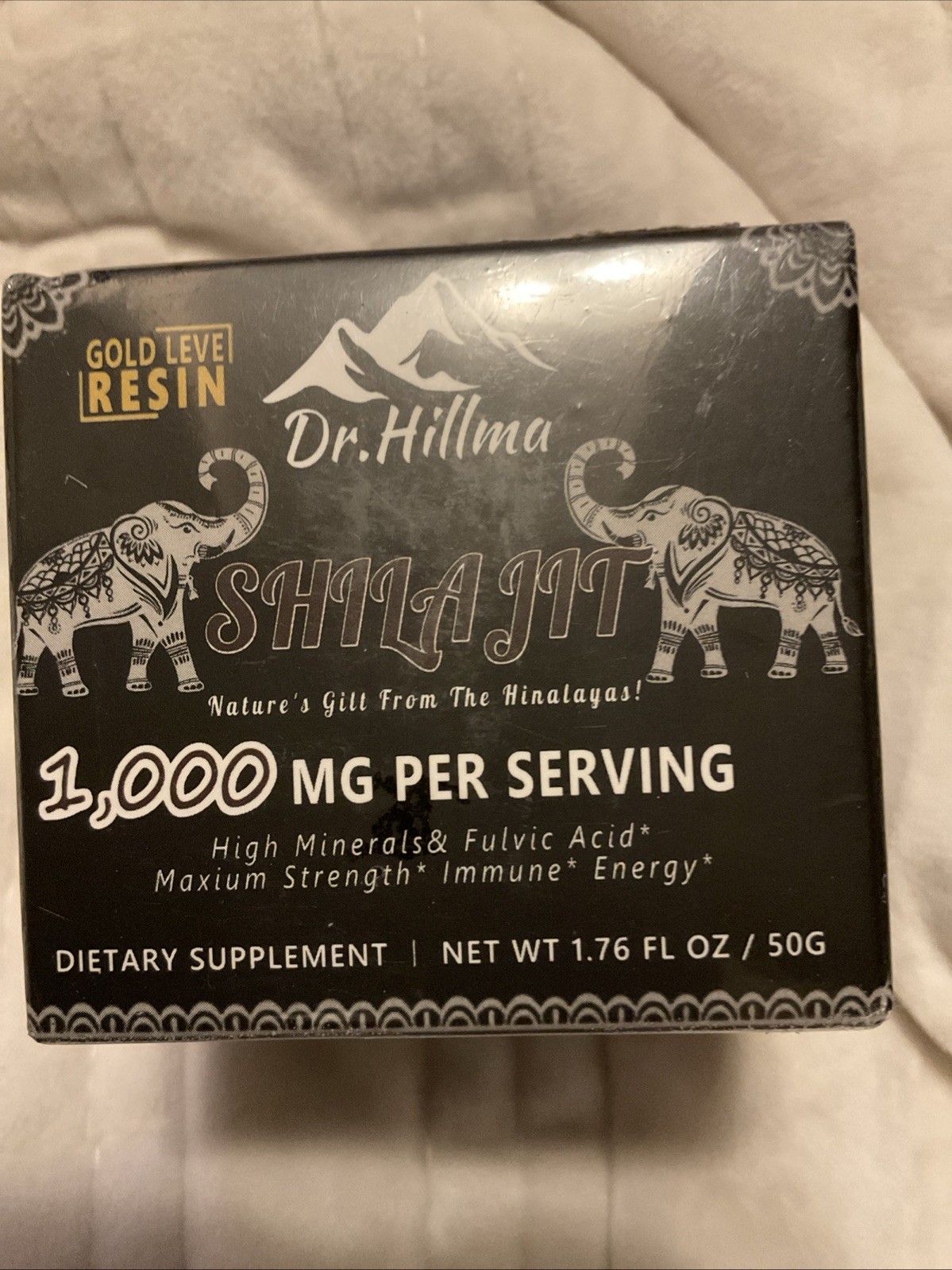 Dr. Hillma SHILAJIT 1000 MG Per Serving DIETARY SUPPLEMENT 50 Grams 11/26
