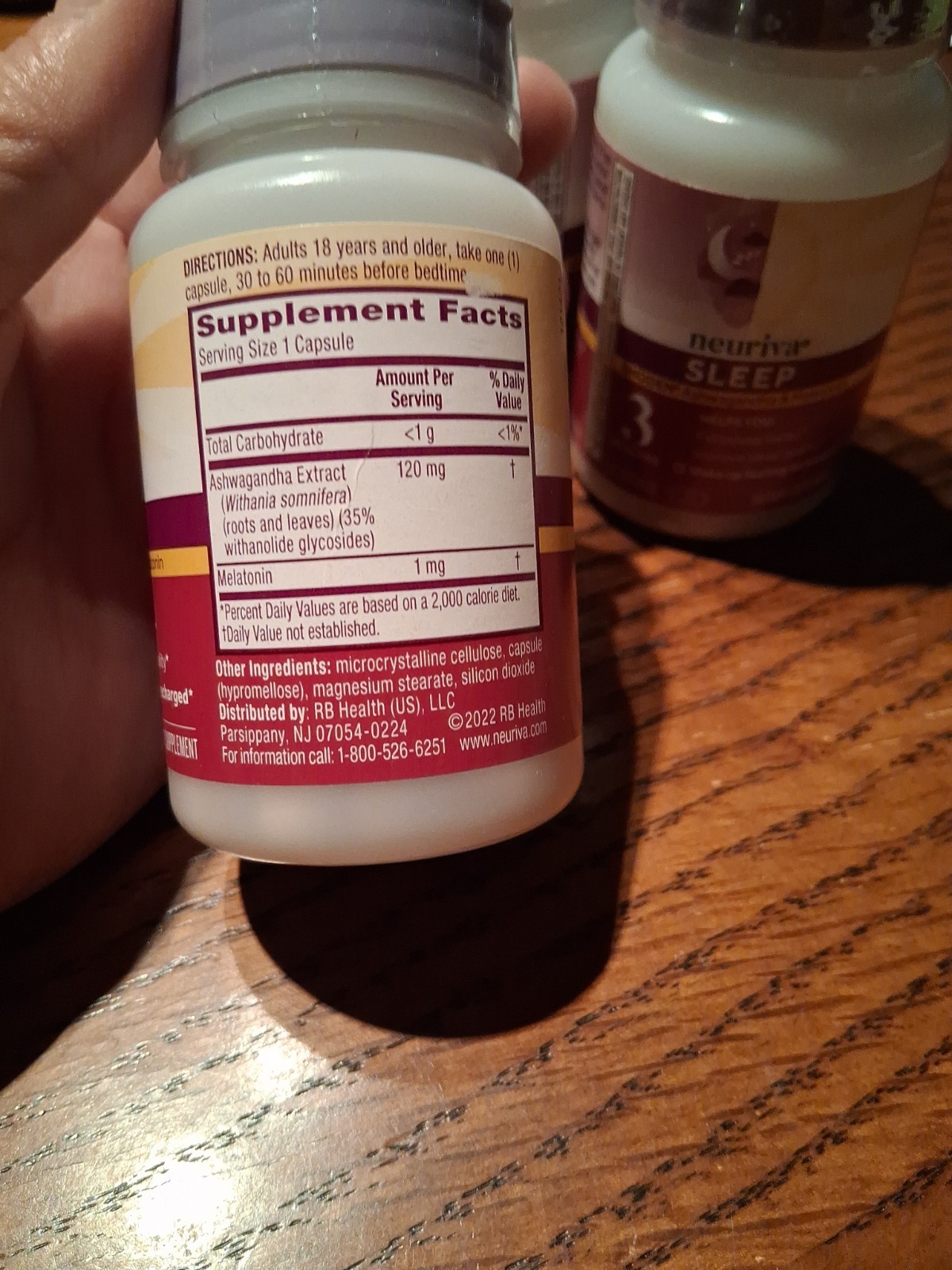LOT 3 Neuriva Sleep Shoden Ashwagandha And Melatonin 30 Caps EXP 12/2026