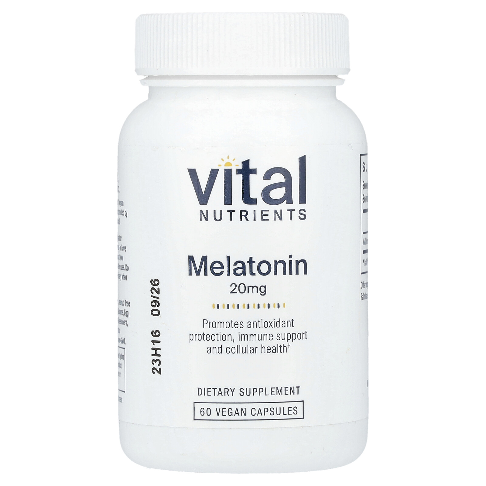 Melatonin, 20 mg, 60 Vegan Capsules