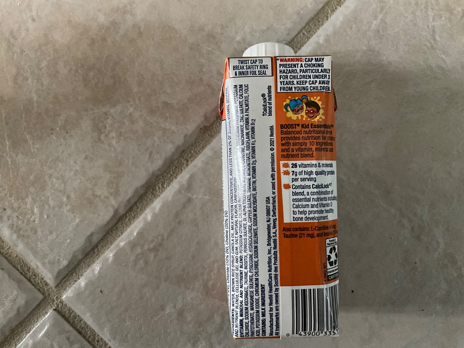 Boost Kid Essentials 1.0 vanilla vortex 240 Cals 8oz Carton 24 Count exp 7/26