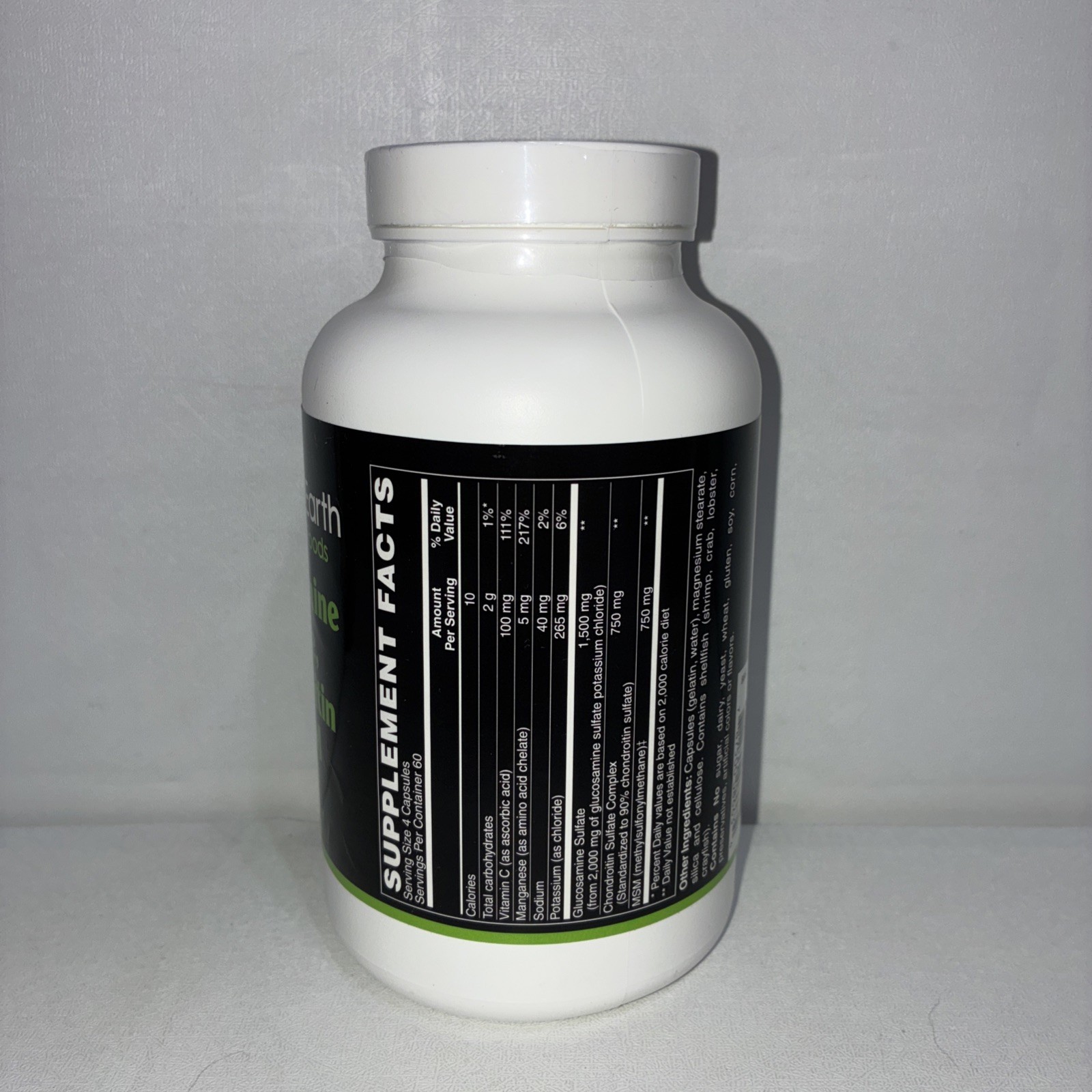 Glucosamine Sulfate Chondroitin & MSM 240 Capsules / Exp 09/2027