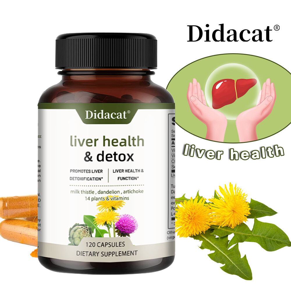 Liver Health Support Cleanse Detox & Repair Milk Thistle Digestive Function