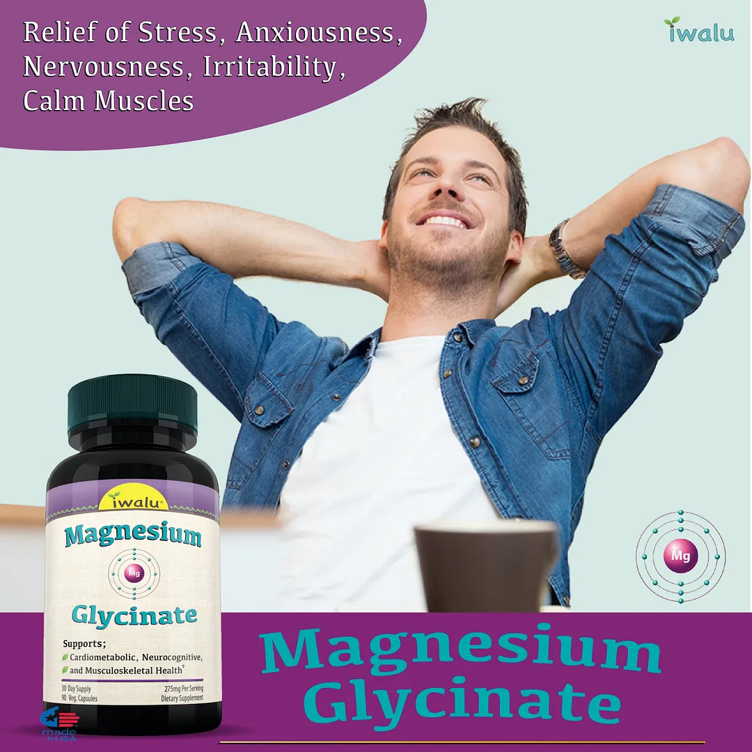 Night Magnesium | Best Supplement Capsule Pill Men Women FREE SHIP