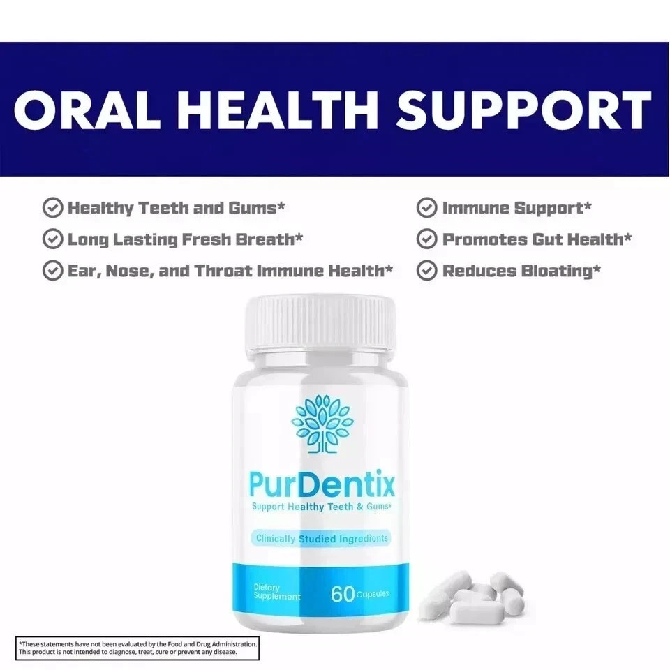 (5 Pack) Purdentix Oral Probiotic Support Healthy Teeth and Gums (300 Capsules)