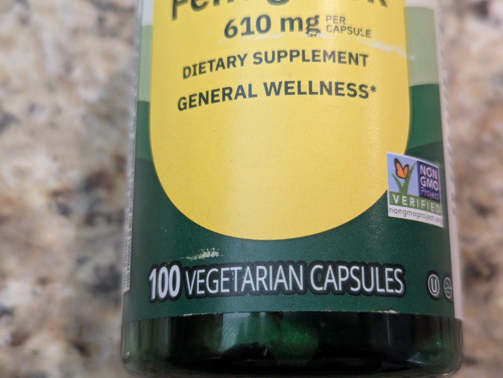 Spring Valley Fenugreek 610mg Wellness Supplement 100 count exp: 03/2028
