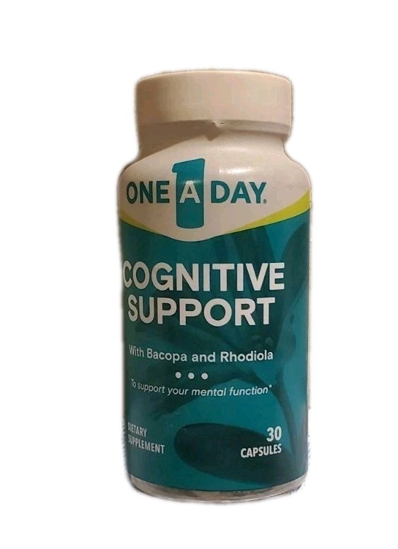 One A Day Cognitive Support Helps Mental Function W/ Bacopa & Rhodiola