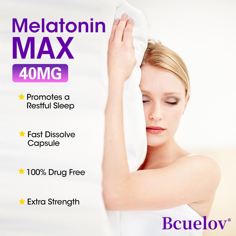 Melatonin 40mg, Fast-Dissolve 30 To 60 Caps – Natural Sleep Aid