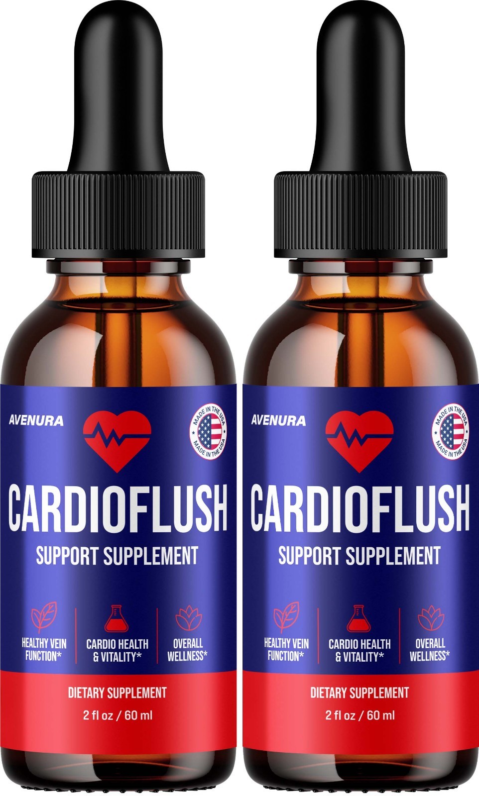(2 Pack) CardioFlush Liquid Drops – Cardio Flush Extra Strength Natural Blend