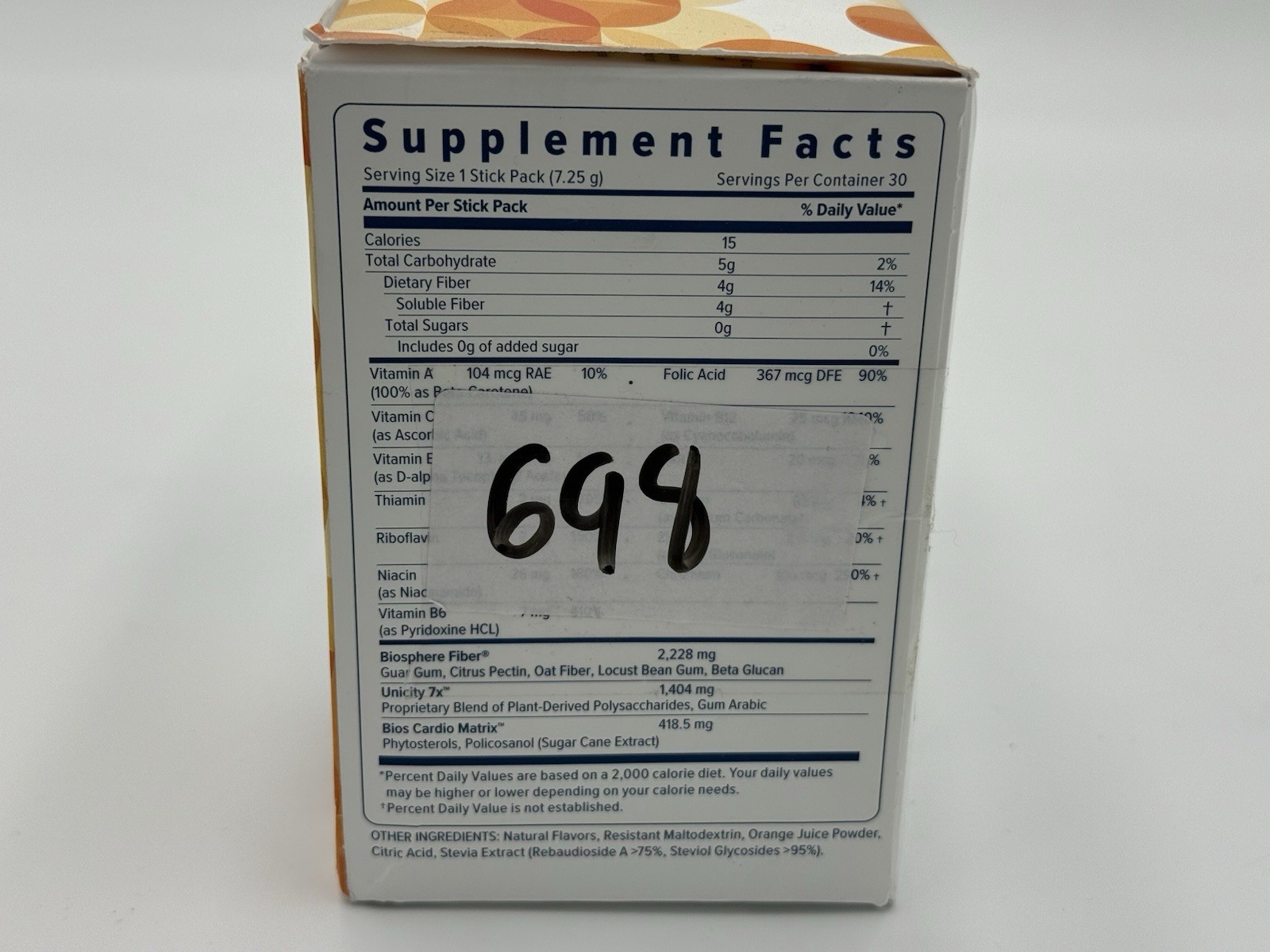 UNICITY BALANCE NATURAL ORANGE Stay full longer 30 Packets Exp. March 2026….