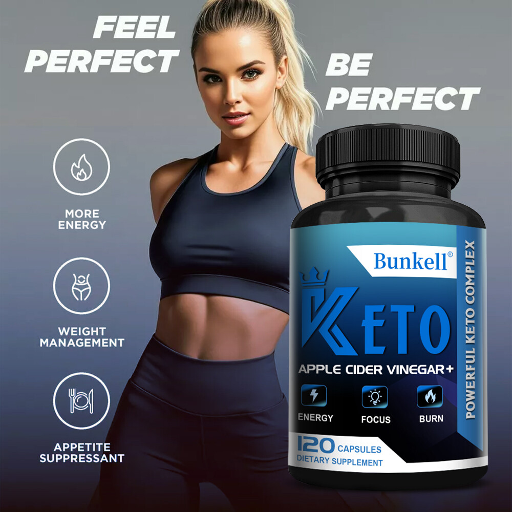 Keto with apple cider vinegar slim weight loss capsules diet supplement fat burn