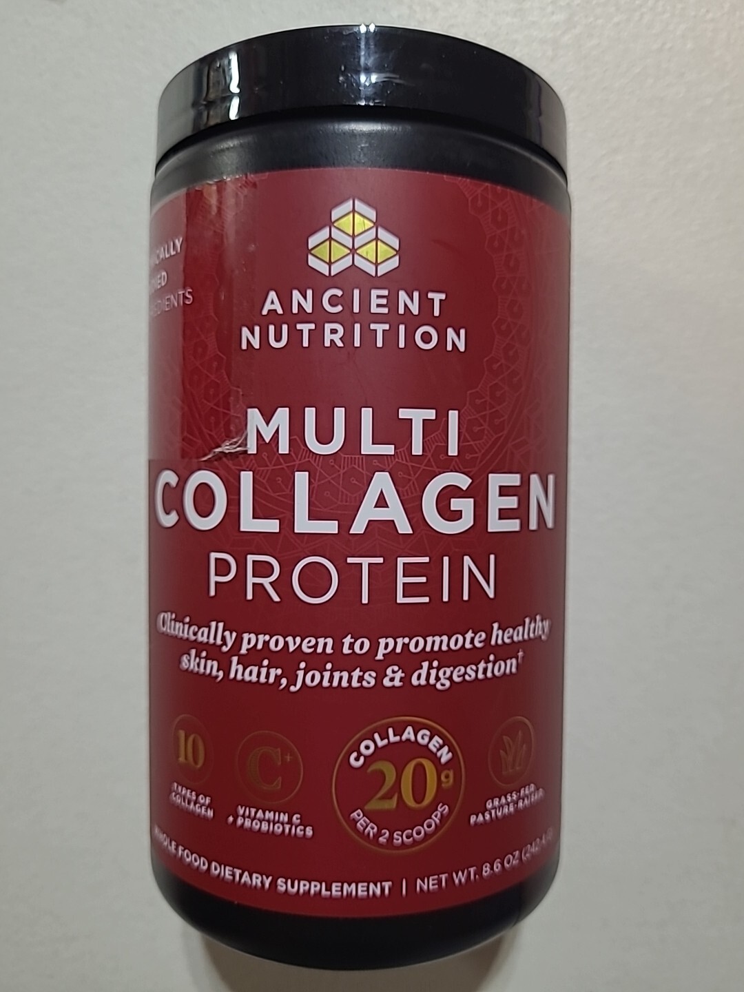 Ancient Nutrition Multi Collagen Protein Powder 8.6oz. 12/02/2026 FACTORY SEALED