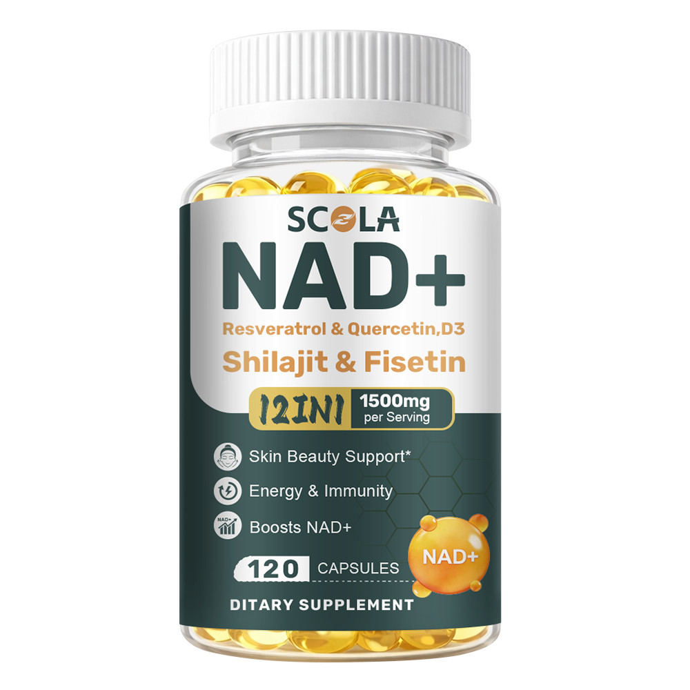 NAD+ Supplement 1500mg with Resveratrol | Cellular Health & Energy | 240Caps