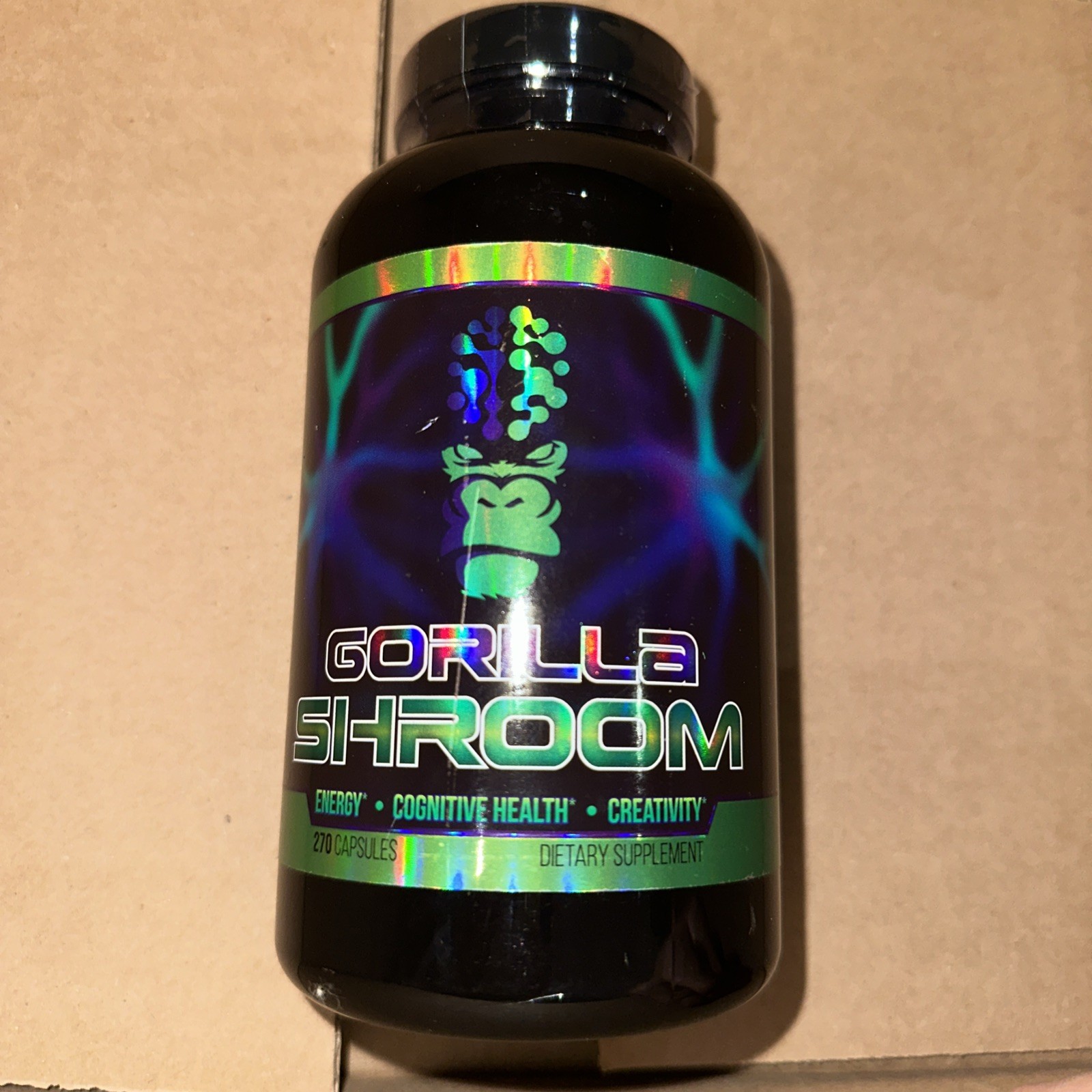 gorilla mind shroom 3200 mg-lions mane 270 capsules exp 2027