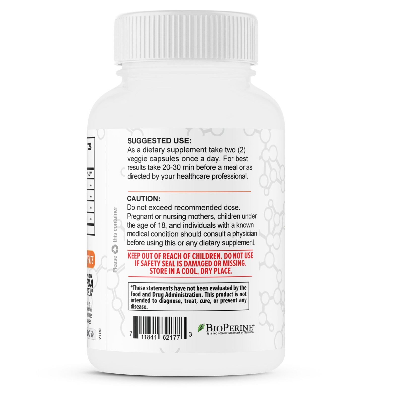 Turmeric Curcumin w Ginger & BioPerine – Supports Joint Health 1300mg/30 Serv.