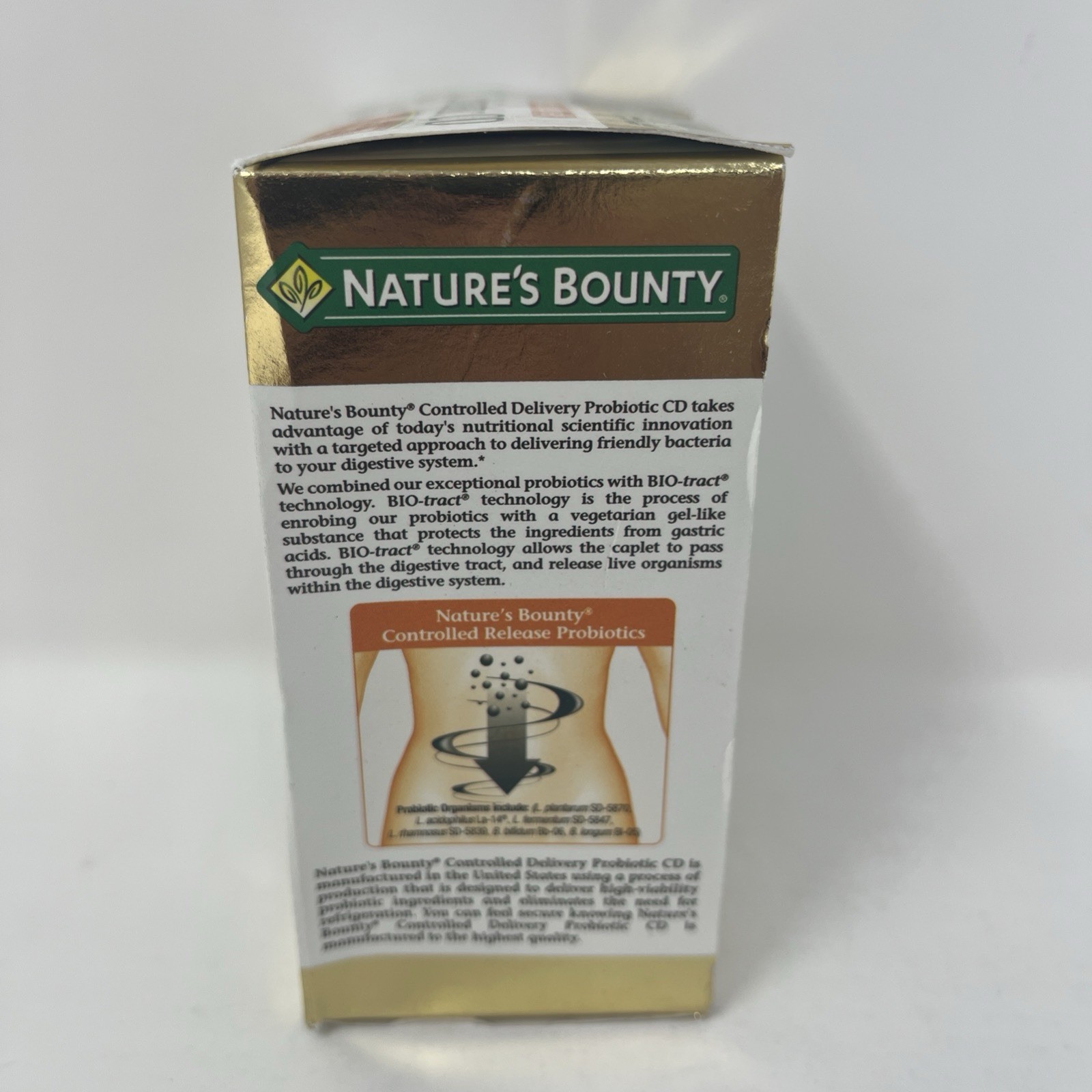 Nature’s Bounty Probiotic CD Dietary Supplement Non-GMO 30 Count – Exp 08/2026