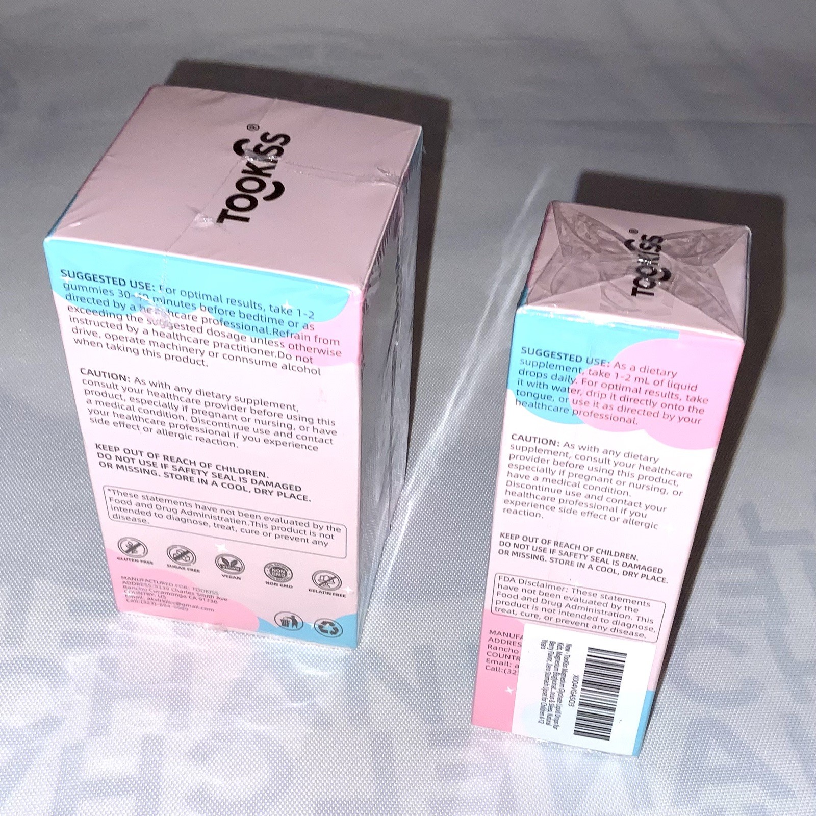 ( 2 PACK ) Tookiss Magnesium Complex DROPS & GUMMIES Sleep Kids Vegan Non-GMO