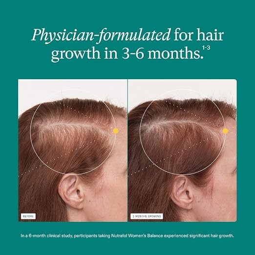 Nutrafol Women’s Balance Hair Growth Supplements, Ages 45 and Up,1 Pack