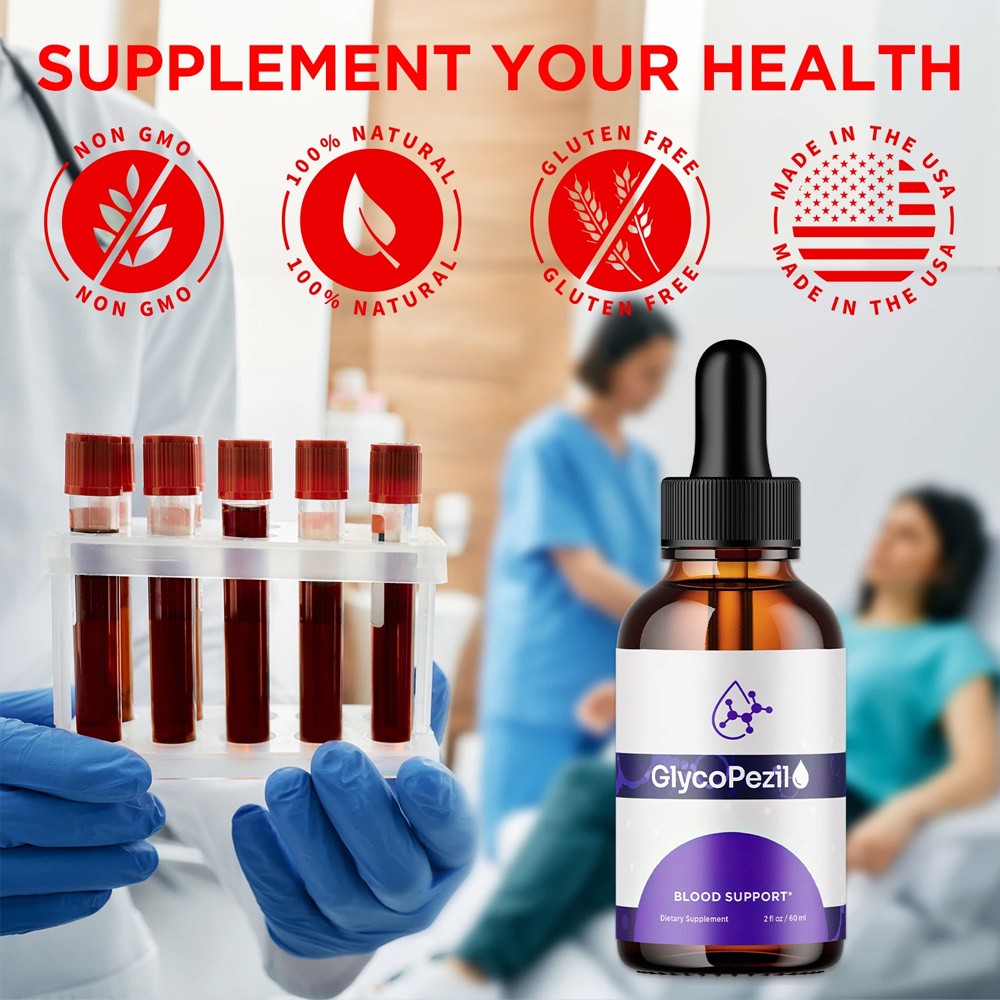 2pcs Glycopezil Advanced Drops, Glyco Pezil Blood Support Formula USA~STOCK