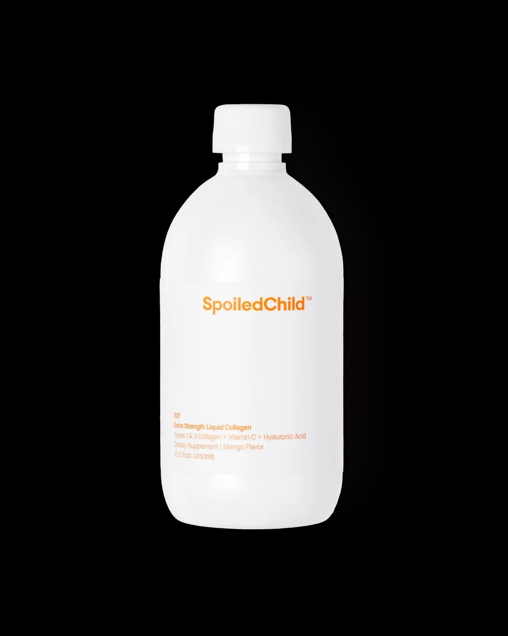 SpoiledChild E27 Extra Strength Liquid Collagen Mango 15.2 fl oz (450 ml)