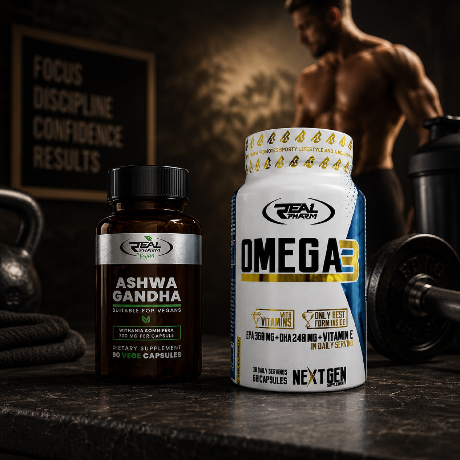 ASHWAGANDHA + OMEGA 3 – mental balance, stress management, better concentration