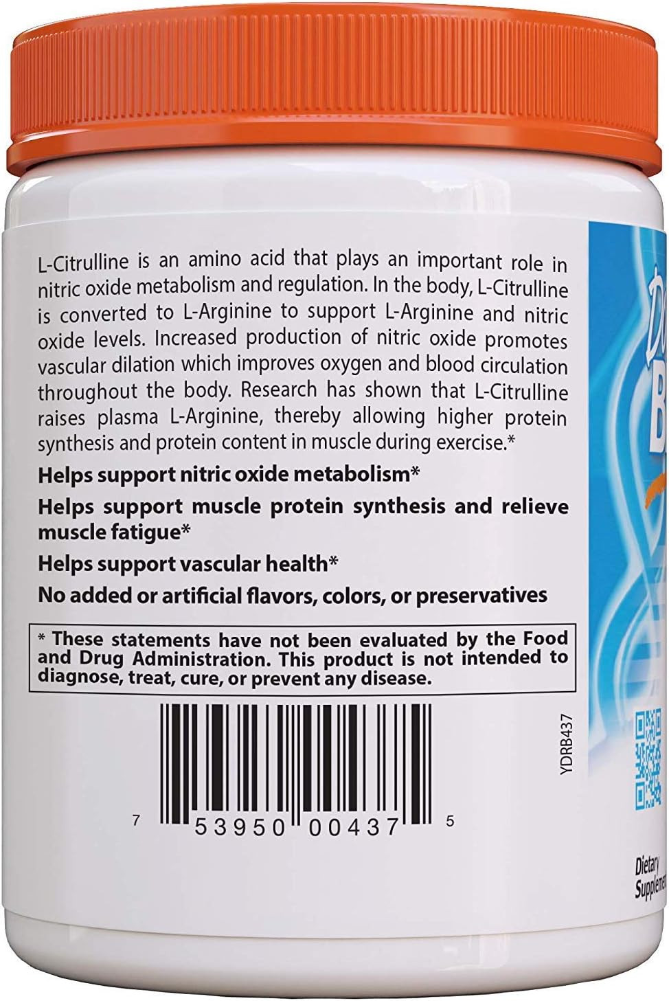 Doctor’s Best L-Citrulline Powder, Improve Circulation & Muscle Maintenance 7 Oz