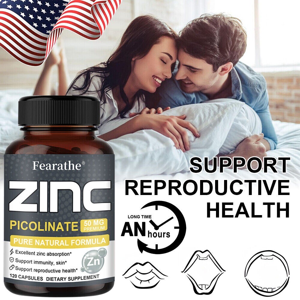 Zinc Picolinate 50mg | 30 To 120 Capsules | High Potency, Non-GMO