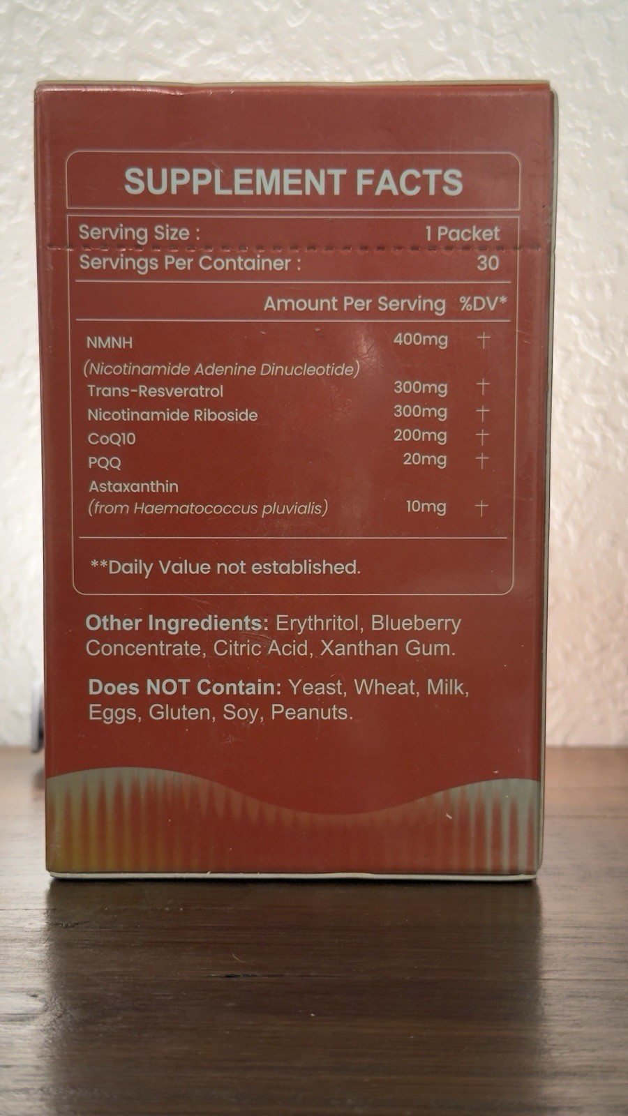 inGreens NAD+ 6-in-1 Sugar-Free Berry Powder 1200mg NR/NMNH 30 Packets