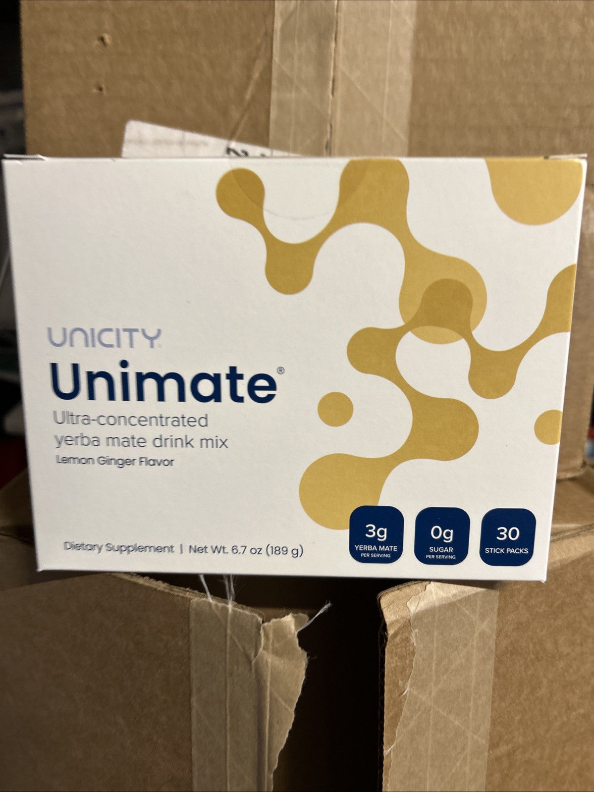 Unicity Unimate LEMON GINGER YERBA MATE 30 Packets/Servings Exp 5/2027 – New!