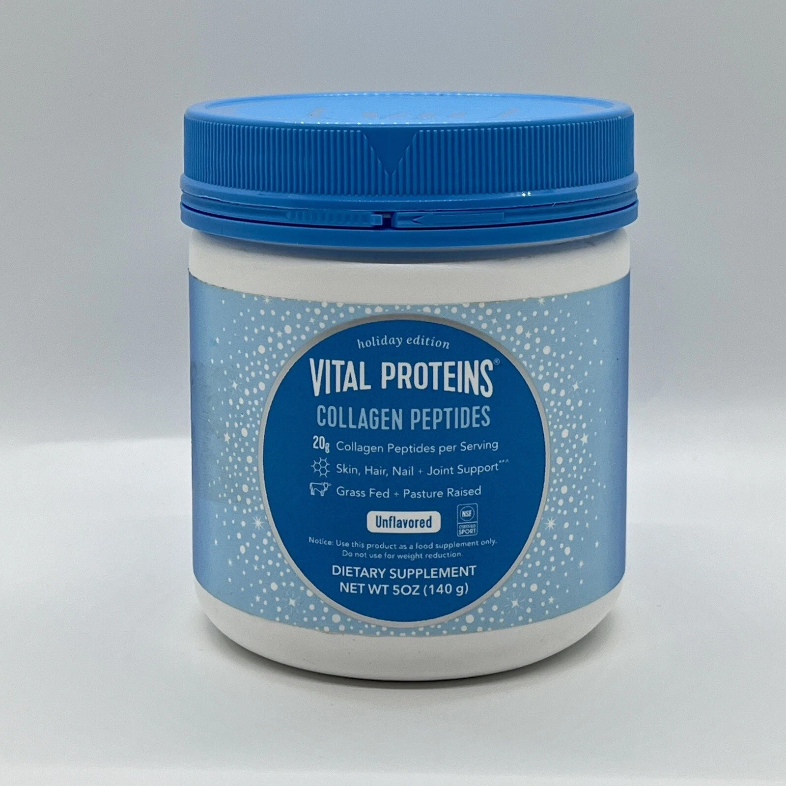 Vital Proteins Collagen Peptides Holiday Edition Unflavored 5oz Exp 07/27 NEW