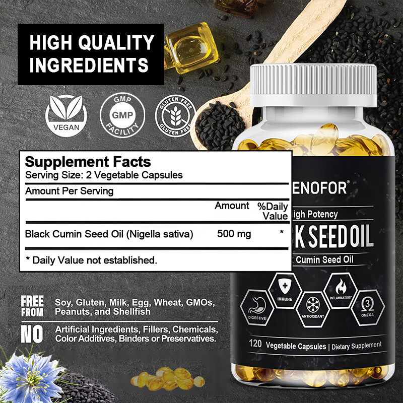 Original Black Seed Oil – Cold Pressed – Superfood for Hair and Skin – Non-GMO