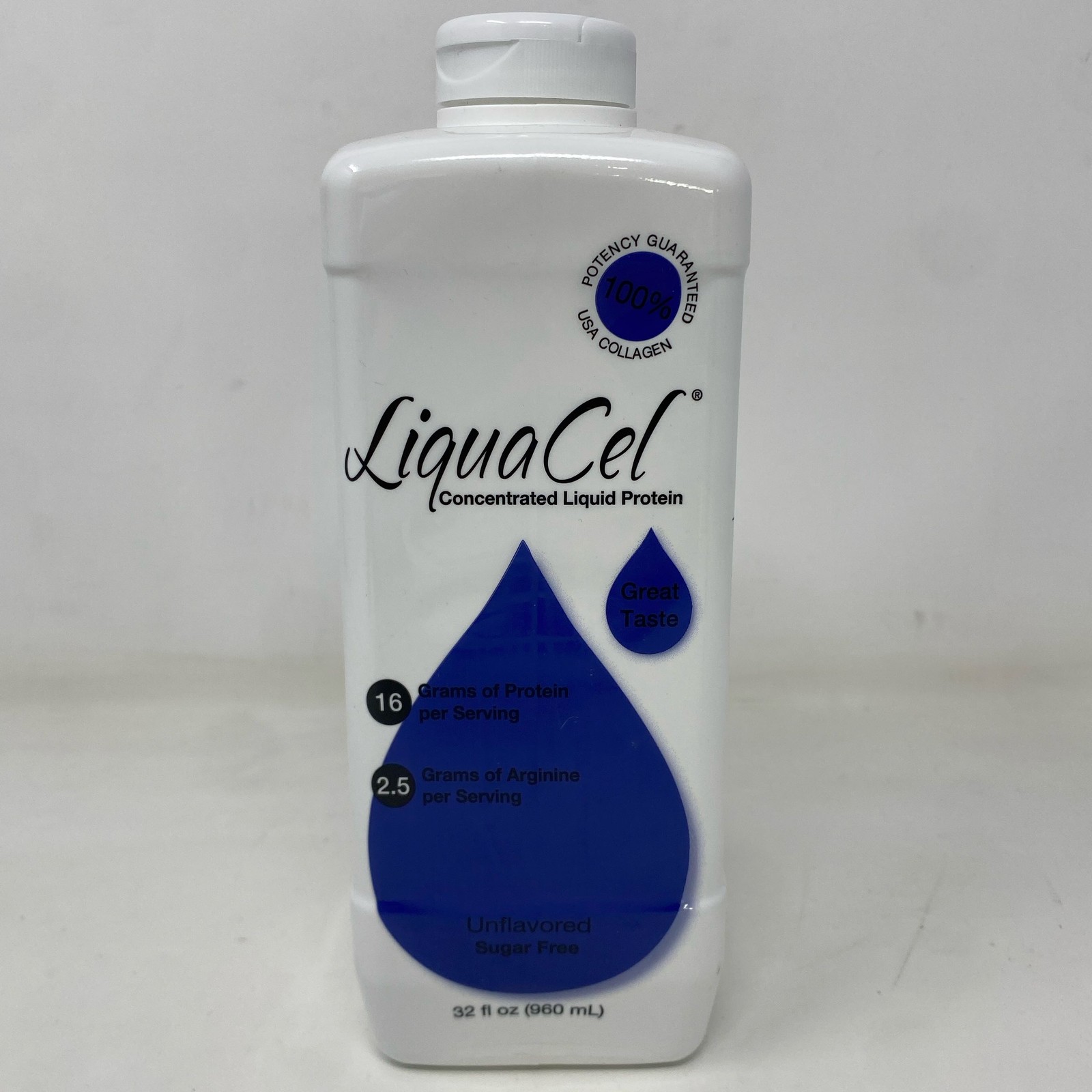 LiquaCel Liquid Collagen Protein 32oz Bottle – Unflavored