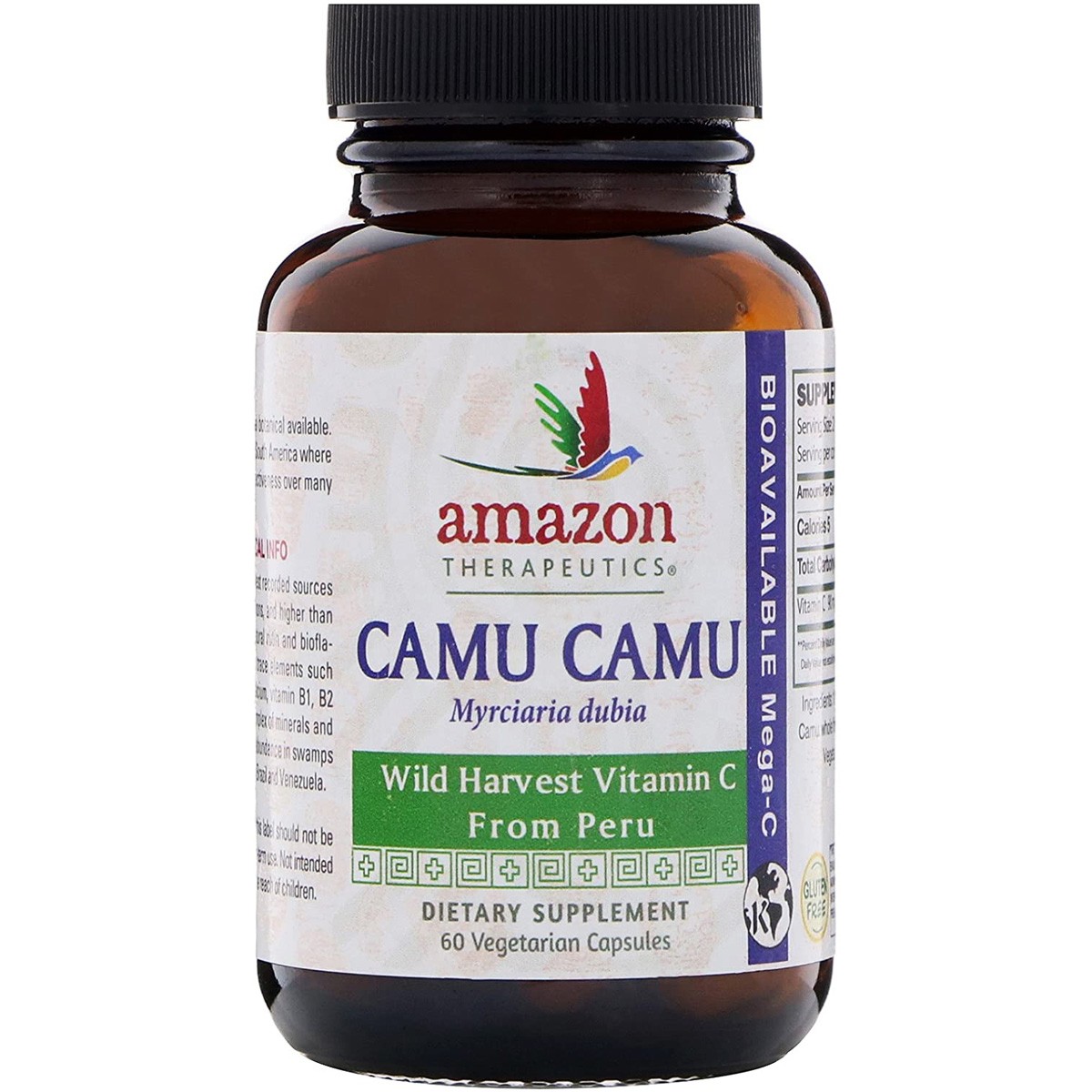 Amazon Therapeutics Camu Vitamin C Dietary Supplement 60 Capsules 4 1 Pack
