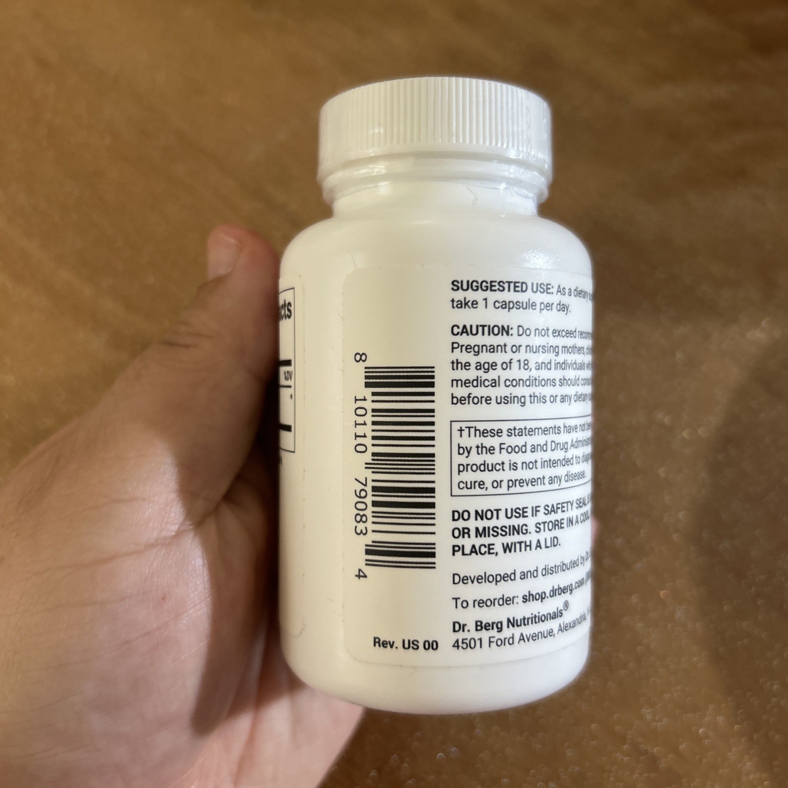 Dr. Berg TUDCA Tauroursodeoxycholic Acid Liver & Gut Support 250mg 30 Cap 07/27