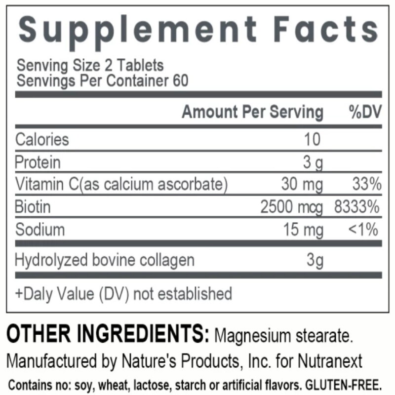 Collagen Peptides Capsules Hydrolyzed Anti-Aging 3000mg With Vitamin C & Biotin