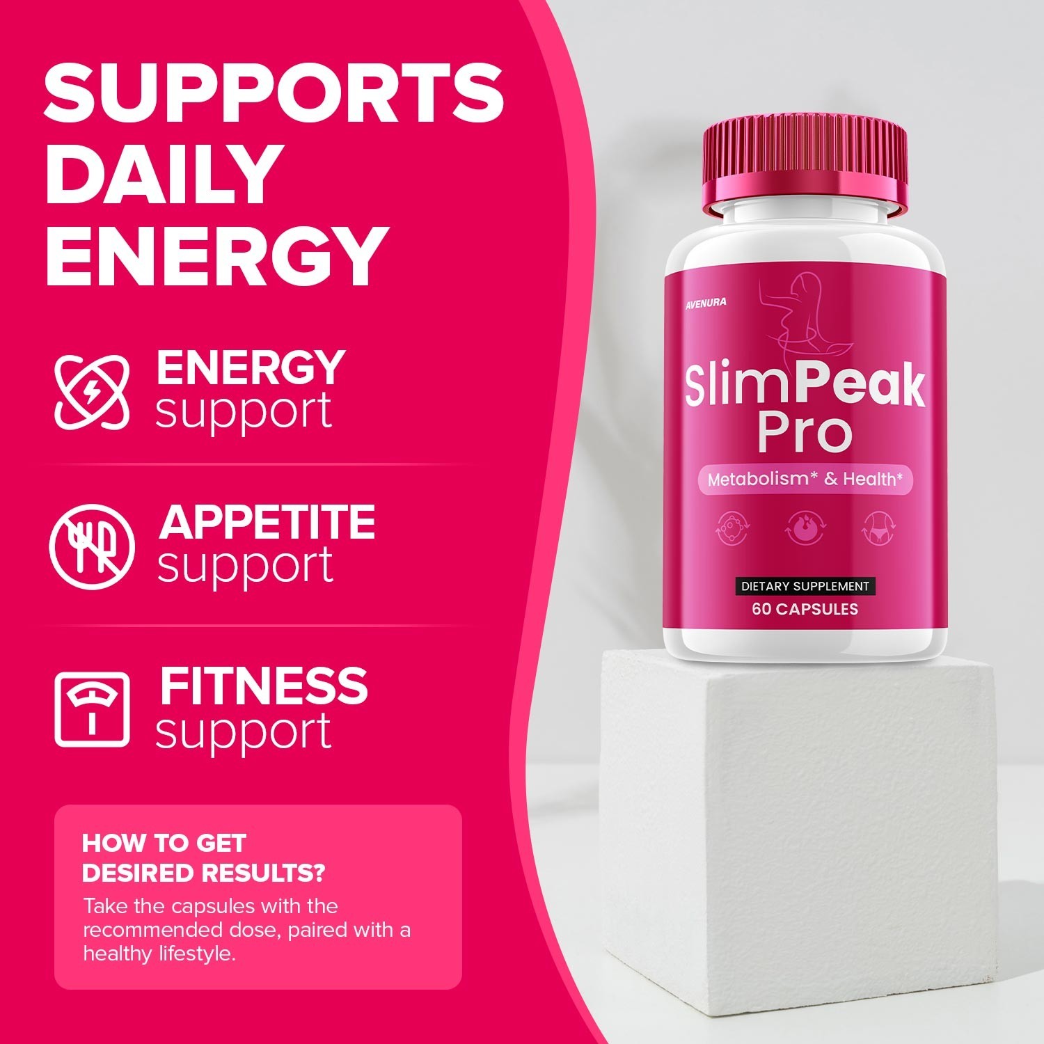 (2 Pack) SlimPeak Pro Capsules – Slim Peak Pro Advanced Formula Natural Blend
