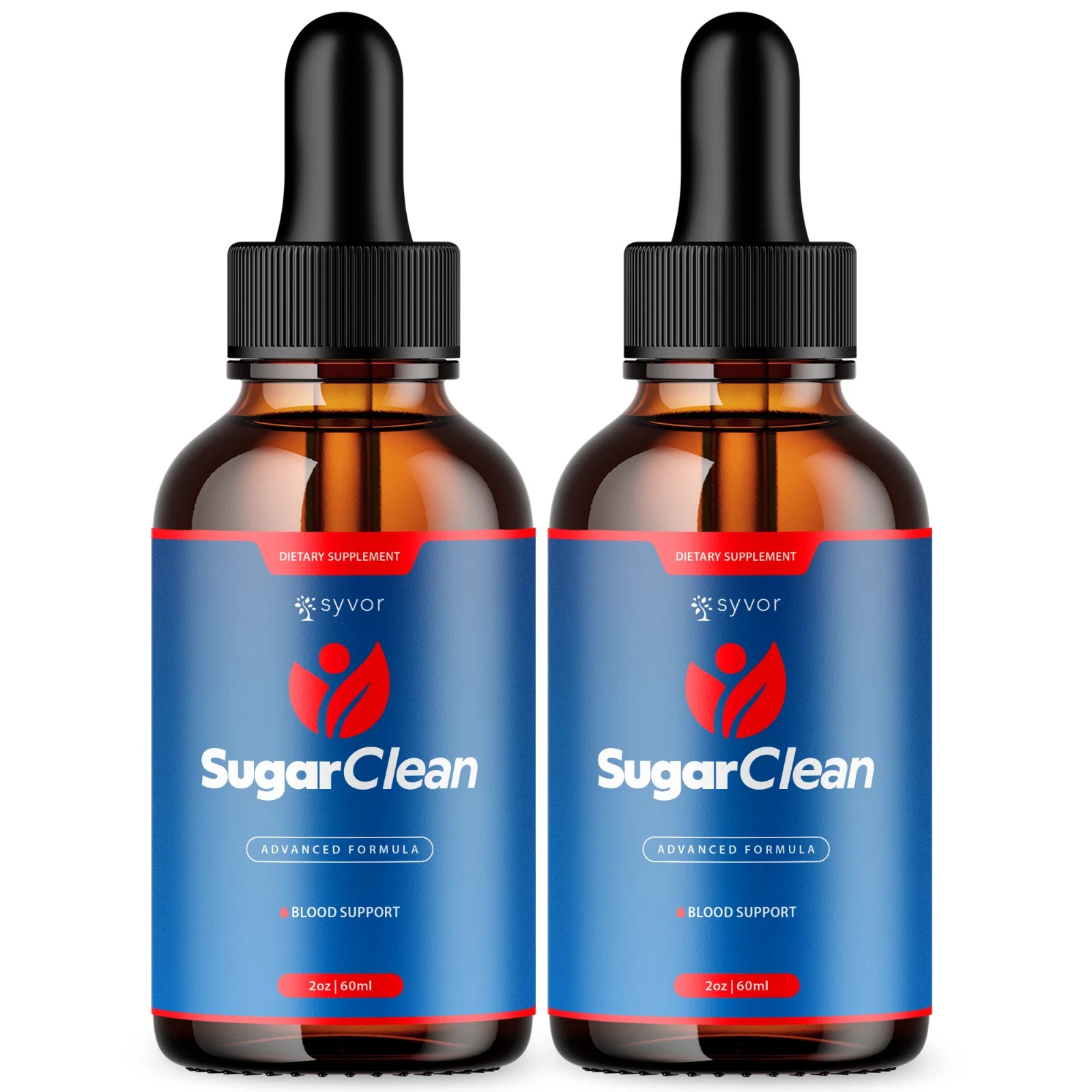 Pack) (2 Sugar Clean Blood Support Drops SugarClean Vitamin Supplement 30 Servs