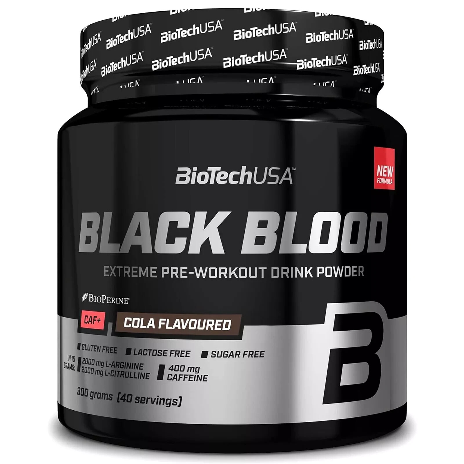 BIOTECH USA BLACK BLOOD CAF+300 GRAM – INTENSIVE PRE-WORKOUT ENERGY AND FOCUS