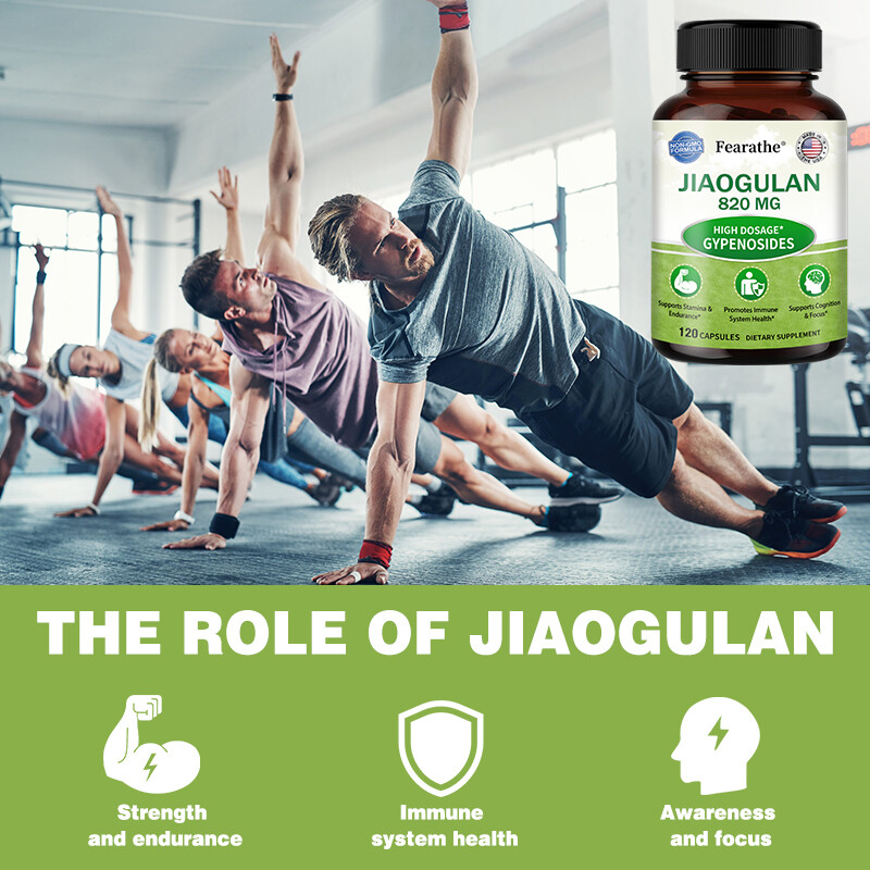 Jiaogulan 820mg – Gynostemma Pentaphyllum AMPK Activator, Caffeine-Free
