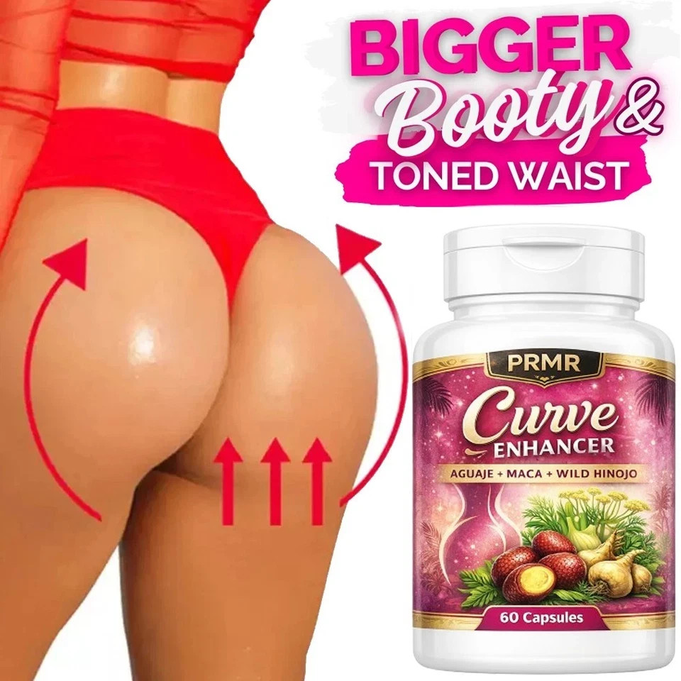 Aguaje + Black Maca + Fenugreek – Natural Glute, Hip & Curve Enhancer – 120 Caps