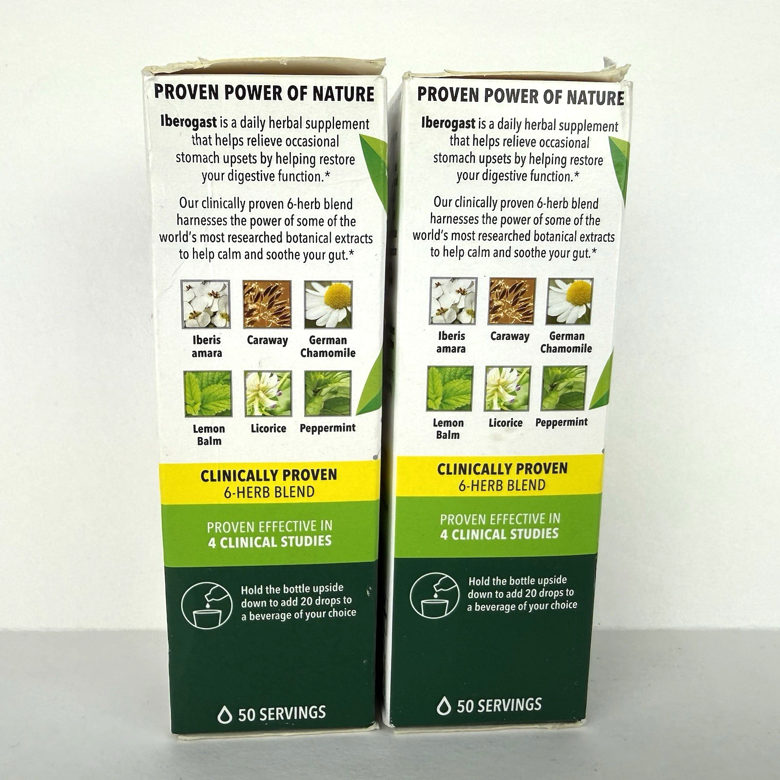 Iberogast Dual Action Digestive Relief Liquid Drops 1.69fl oz x 2 bottles