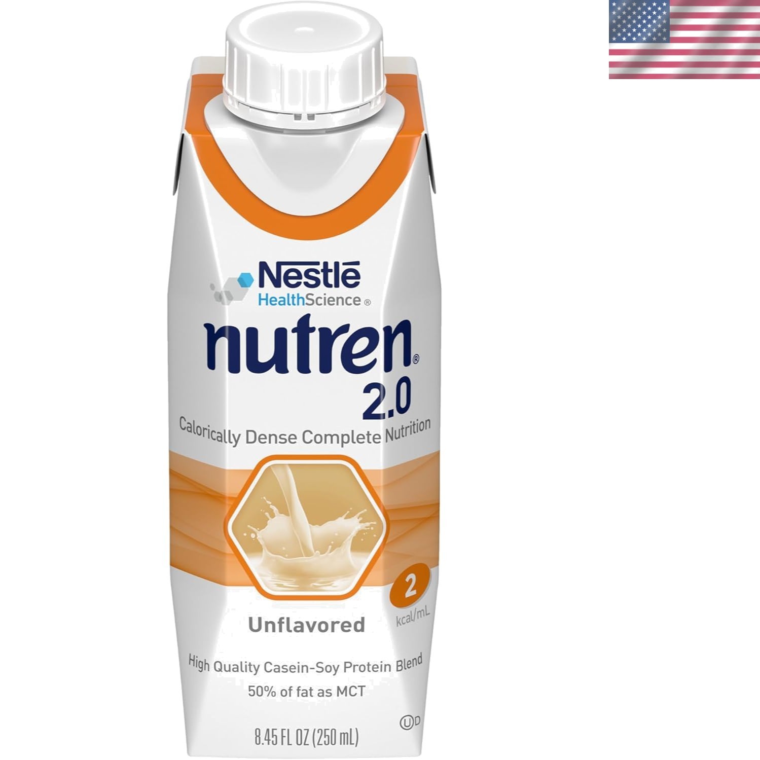 Kosher Calorically Dense Tube Feeding Solution, Unflavored, 8.45 Fl Oz, 24 Count