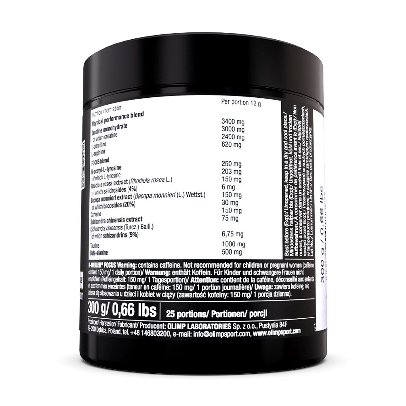 R-WEILER FOCUS 300g – Powder – Concentration Memory Support Performance Energy