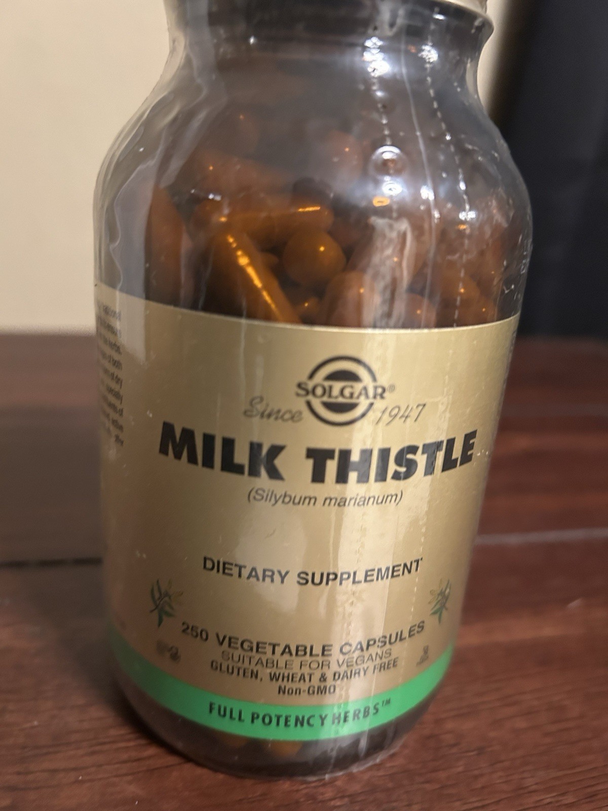 Milk Thistle, 250 Vegetable Capsules (450 mg per Capsule). Exp 8/26